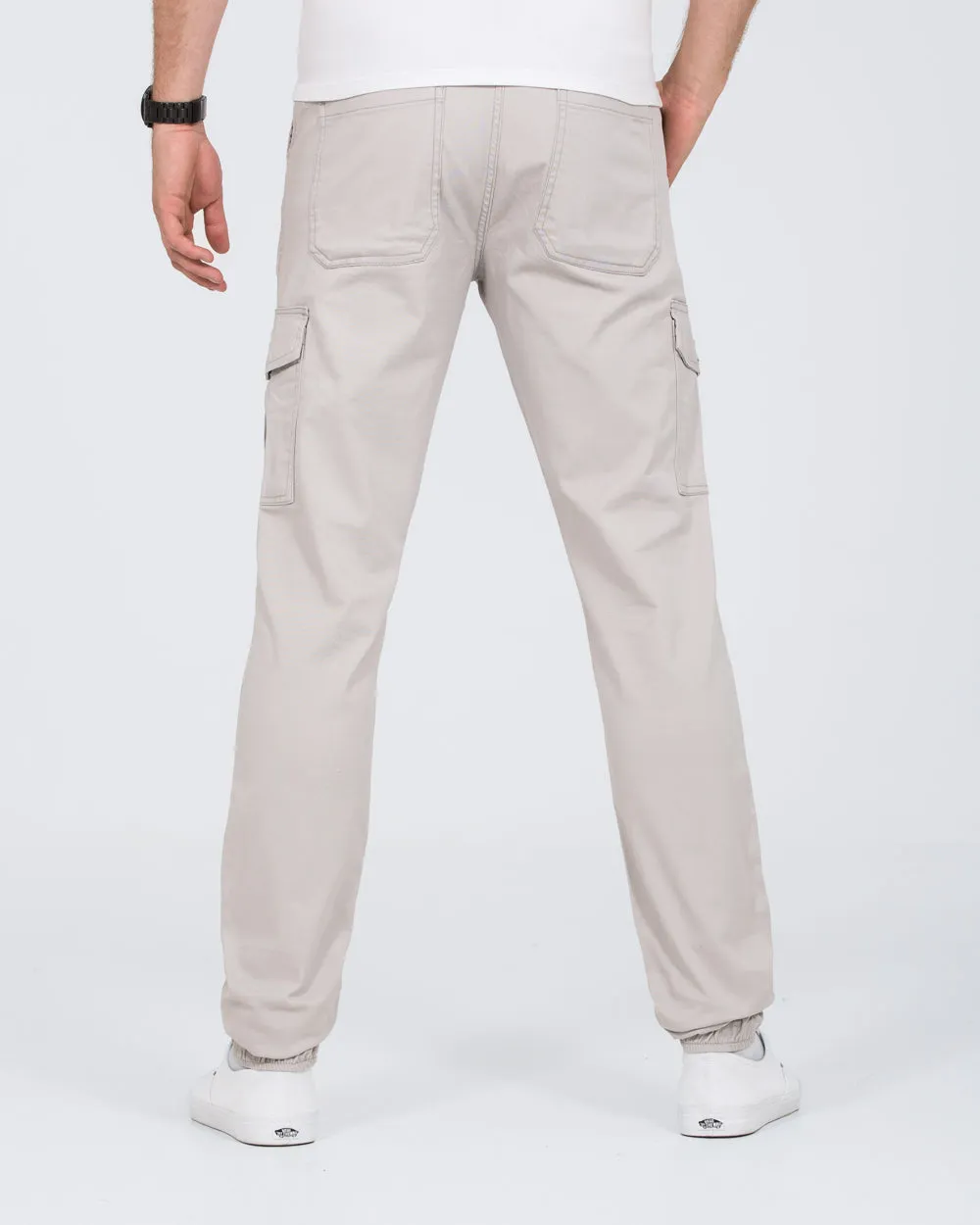2t Dean Slim Fit Tall Stretch Cargo Trousers (silver) kids casual