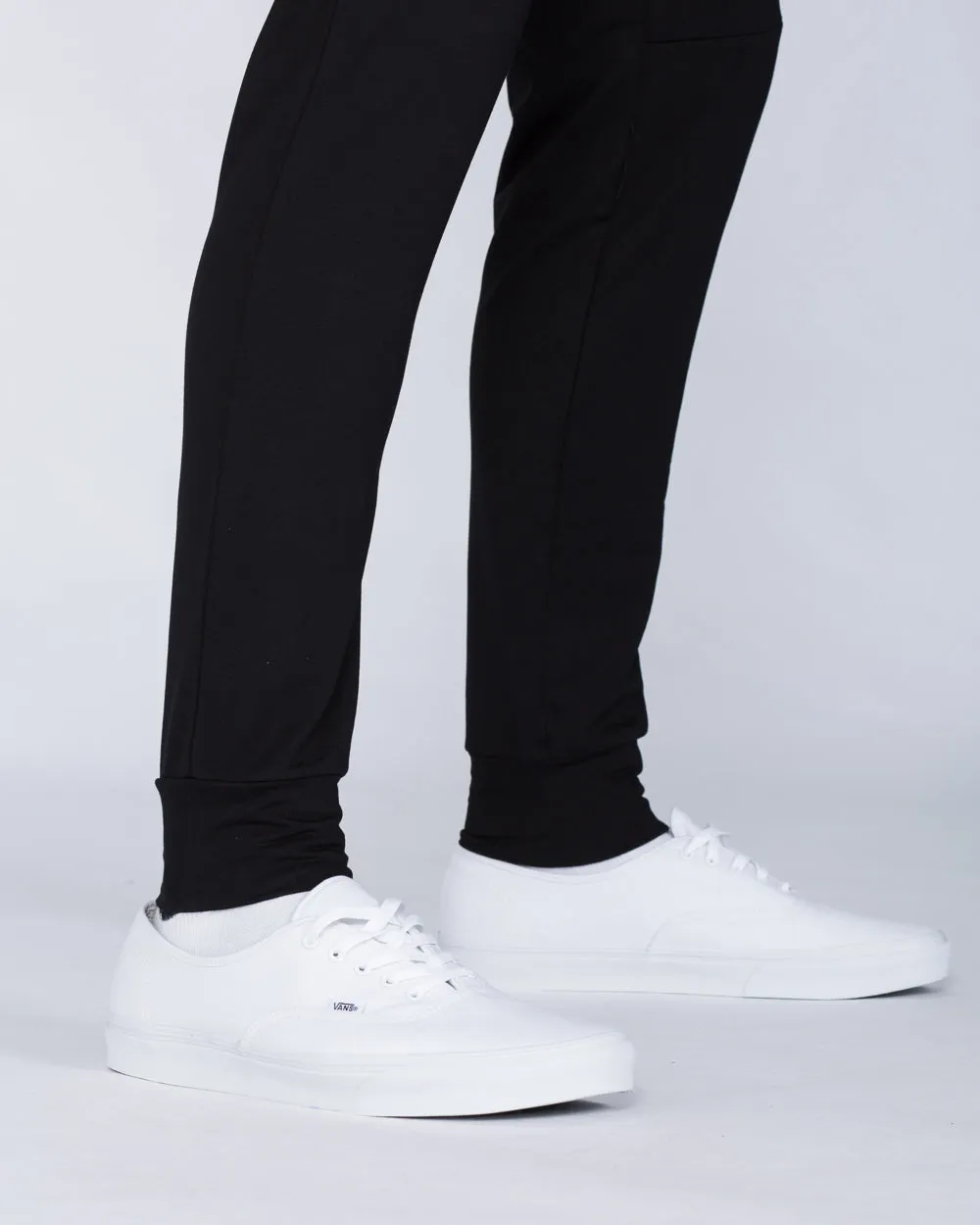 2t Declan Slim Fit Tall Training Joggers (black) outdoor hiking