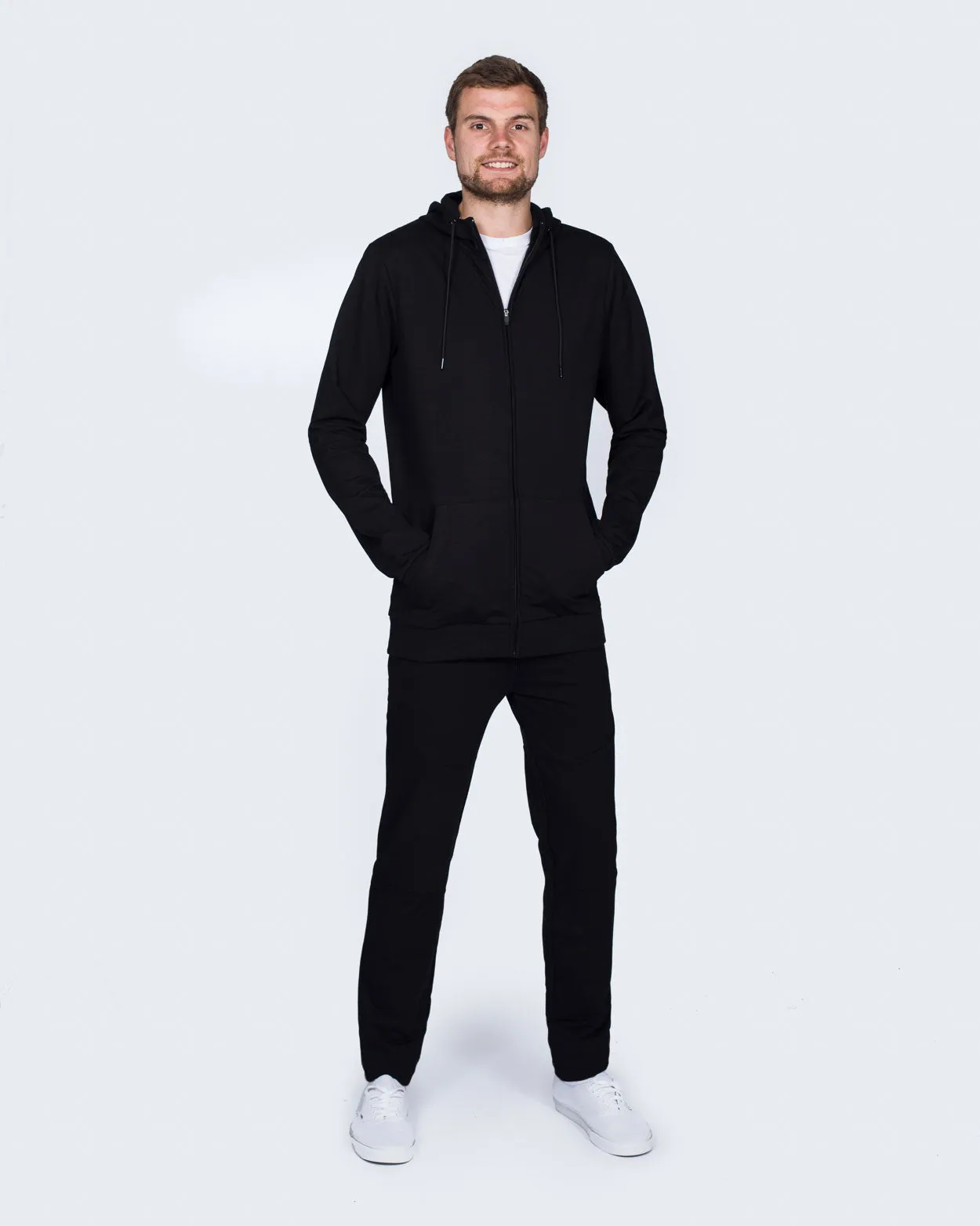 2t Declan Slim Fit Tall Training Joggers (black) quick dry