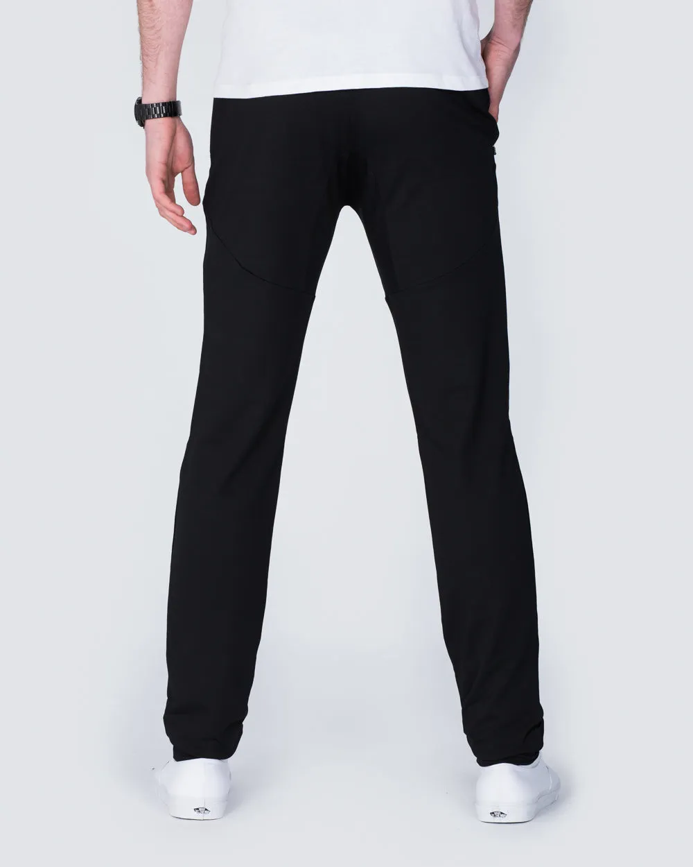 2t Declan Slim Fit Tall Training Joggers (black) daily wear