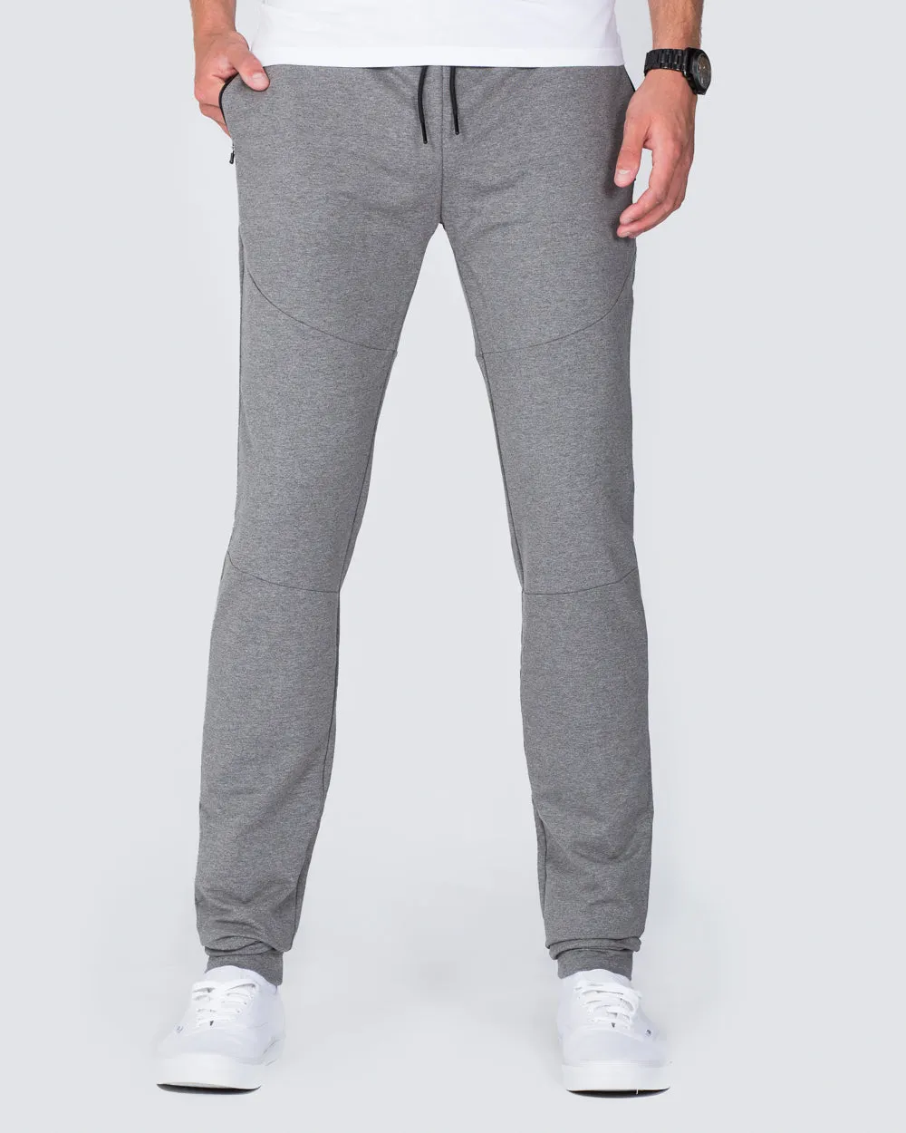 2t Declan Slim Fit Tall Training Joggers (charcoal) light durable