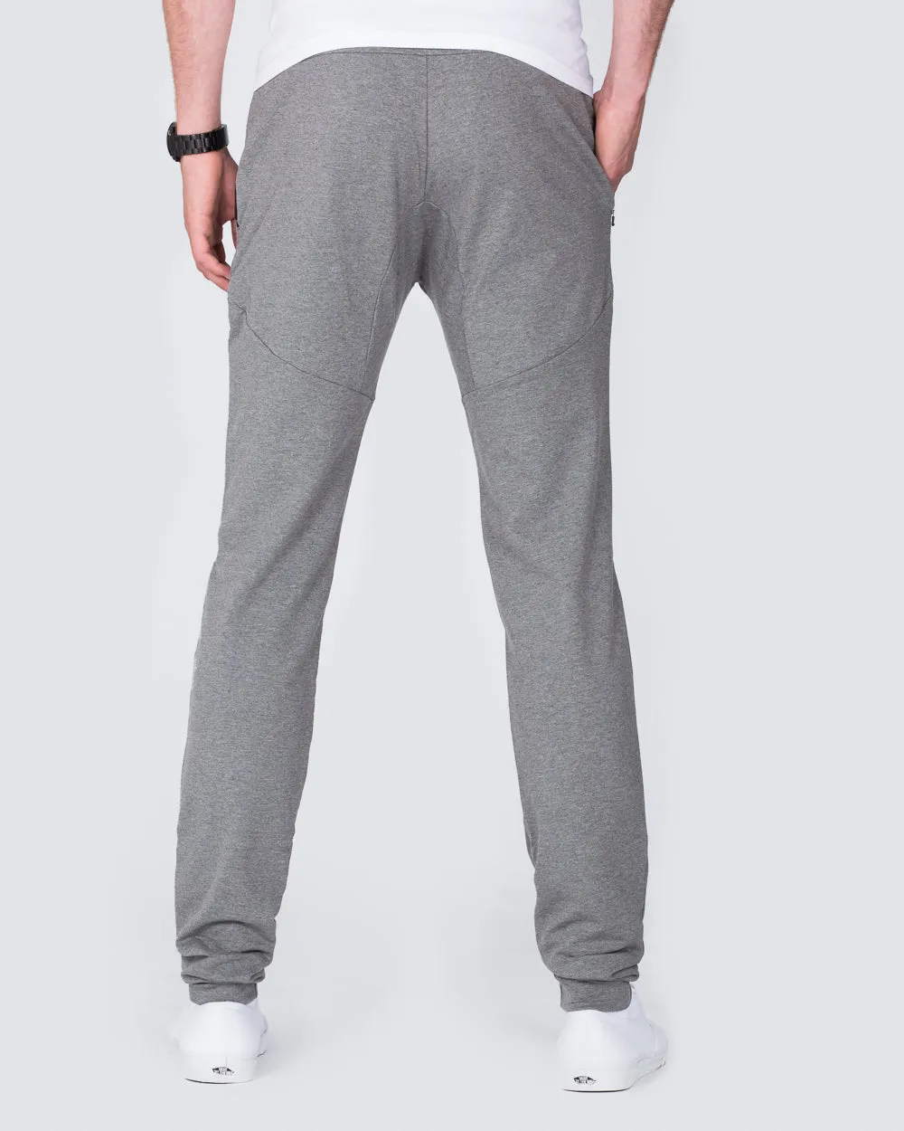 2t Declan Slim Fit Tall Training Joggers (charcoal) stretch fit