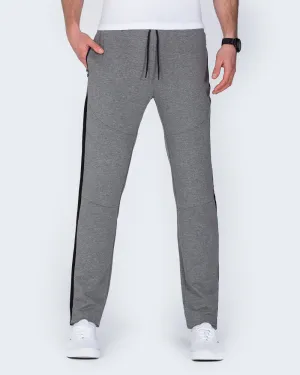 2t Declan Striped Slim Fit Tall Gym Joggers (charcoal) travel buddy