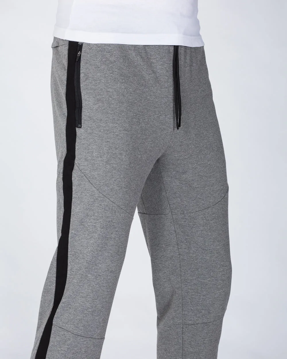 2t Declan Striped Slim Fit Tall Gym Joggers (charcoal) wear resistant
