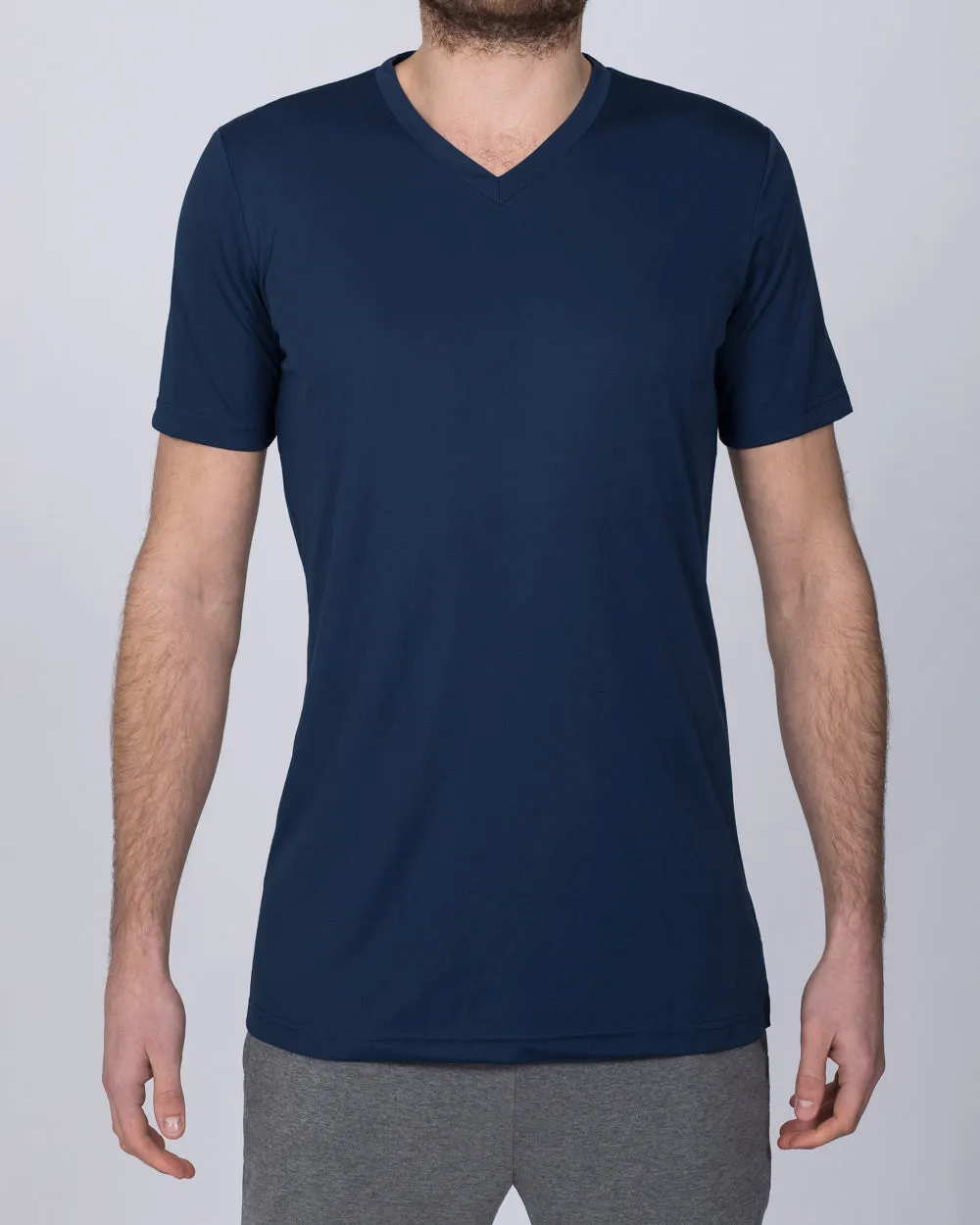 2t Dry Tech V-Neck Training Top (navy) pet lover