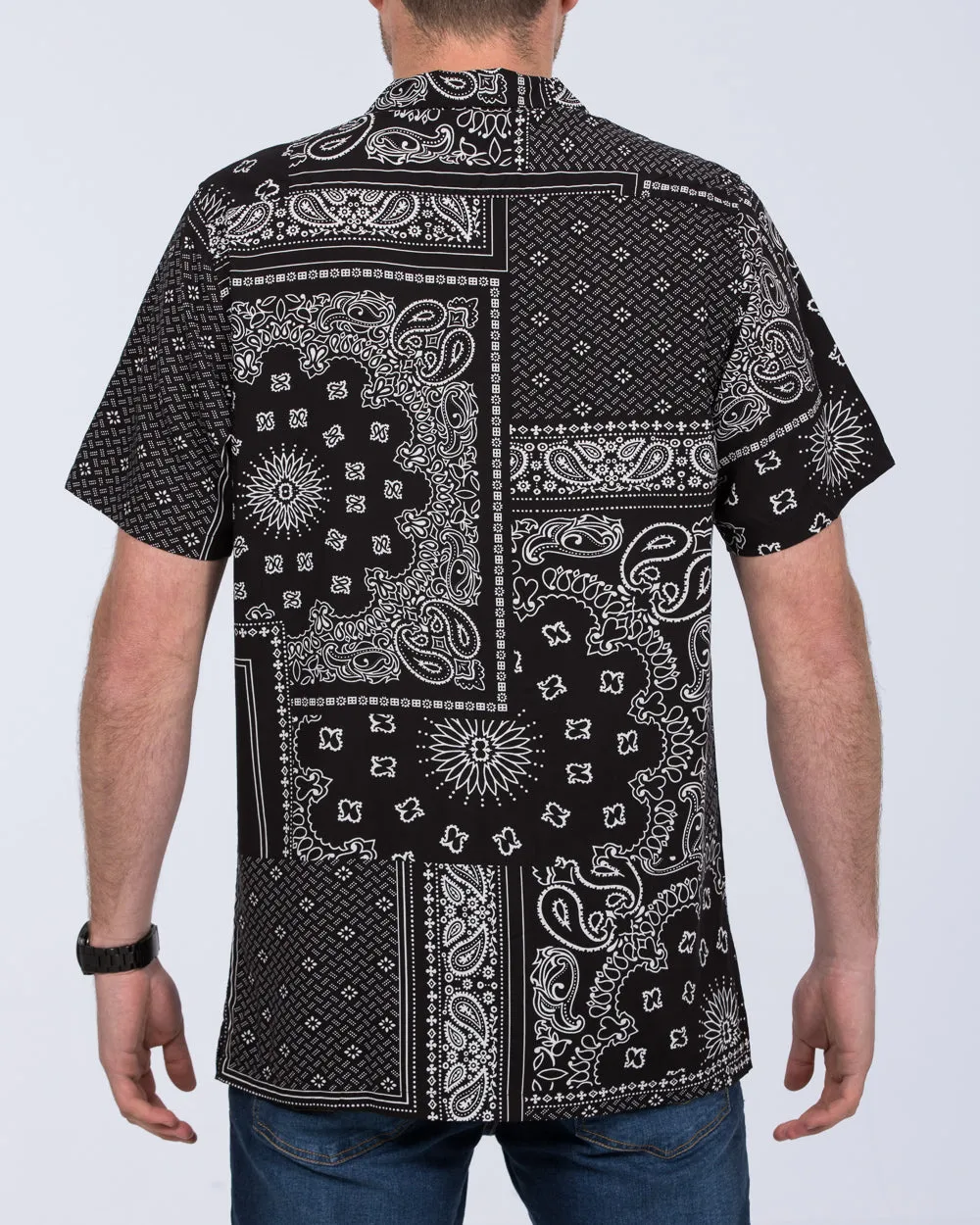 2t Dustin Short Sleeve Tall Revere Shirt (black scarf) Universal Pick