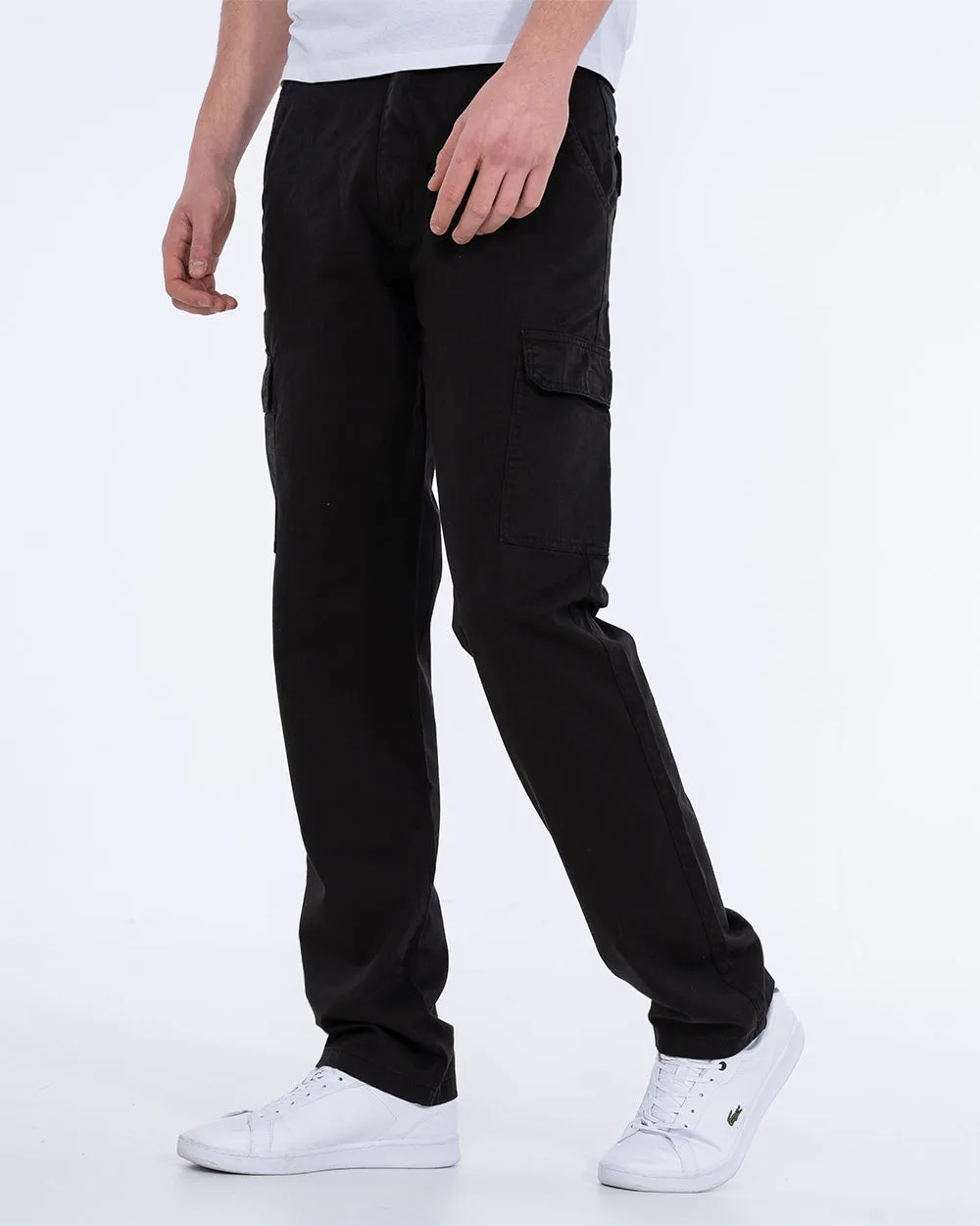 2t Dylan Slim Fit Tall Cargo Trousers (black) fashion staple