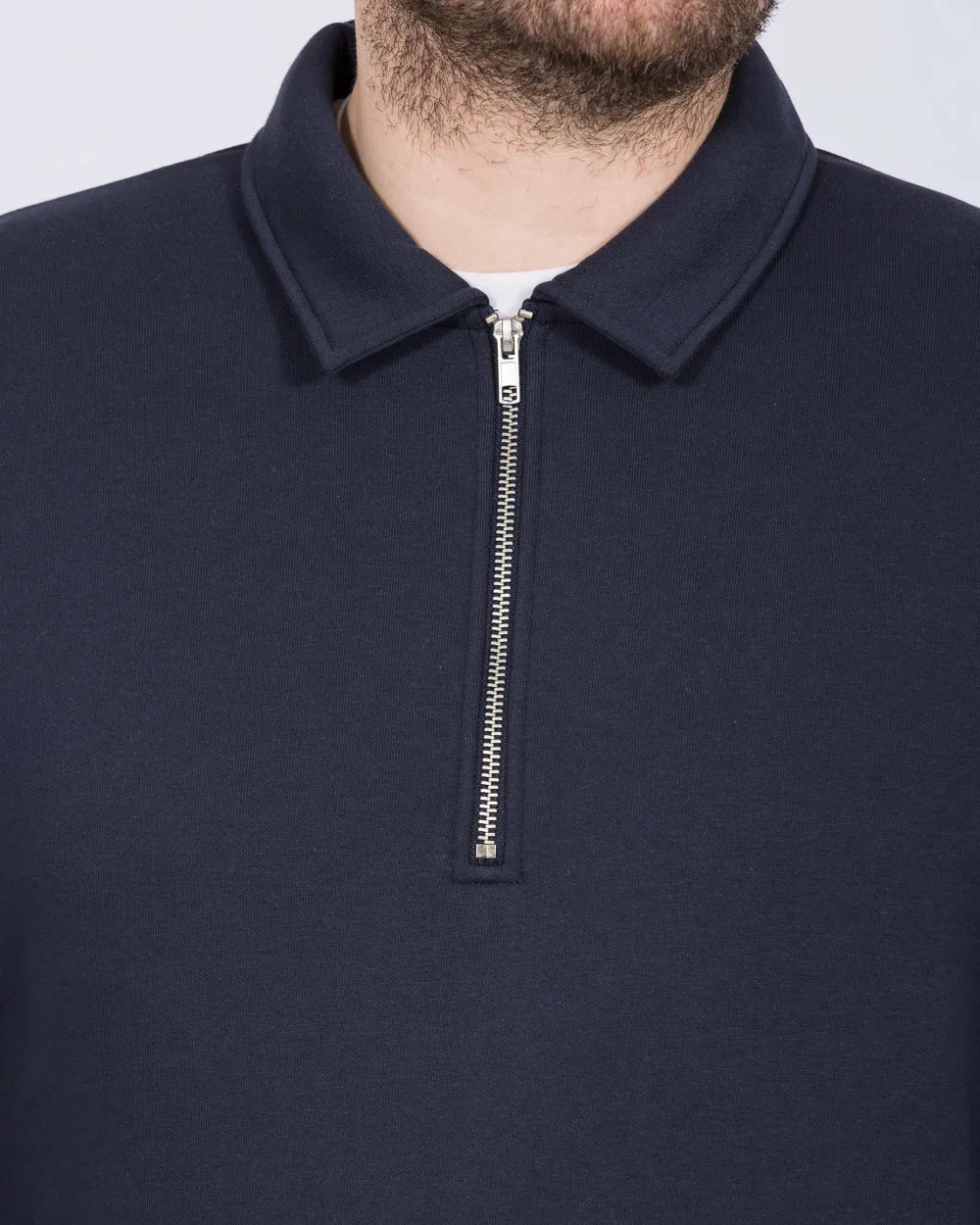 2t Elijah Tall Quarter Zip Sweatshirt (navy) weekend casual