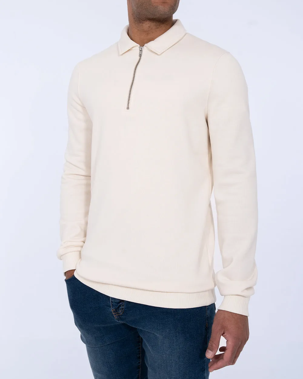2t Elijah Tall Quarter Zip Sweatshirt (stone) late autumn