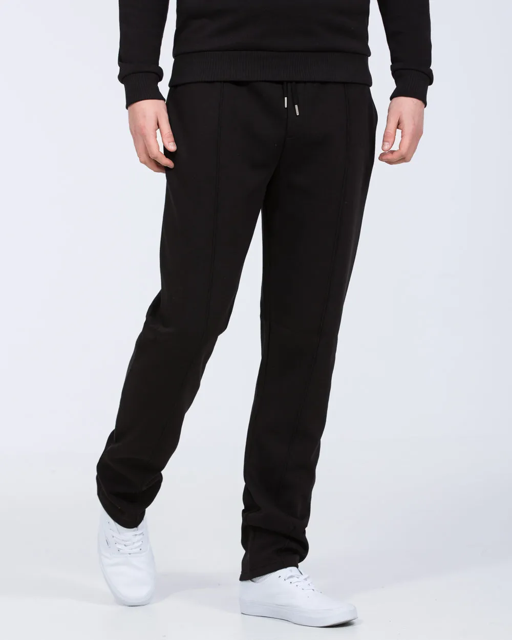 2t Elijah Tall Regular Fit Pintuck Joggers (black) multi pockets