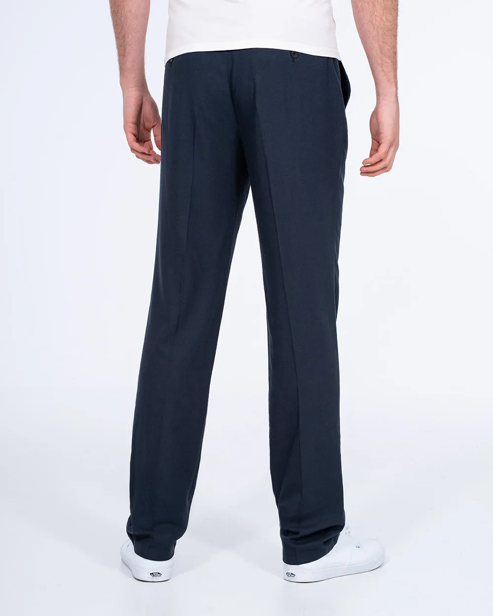 2t Ellis Tall Regular Fit Linen Look Trousers (navy) hiking gear