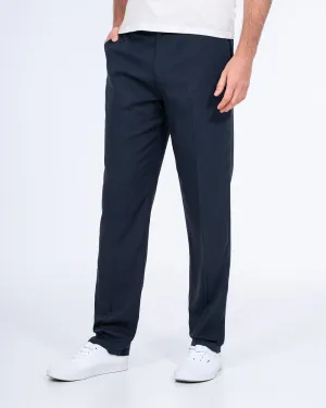 2t Ellis Tall Regular Fit Linen Look Trousers (navy) trend setter