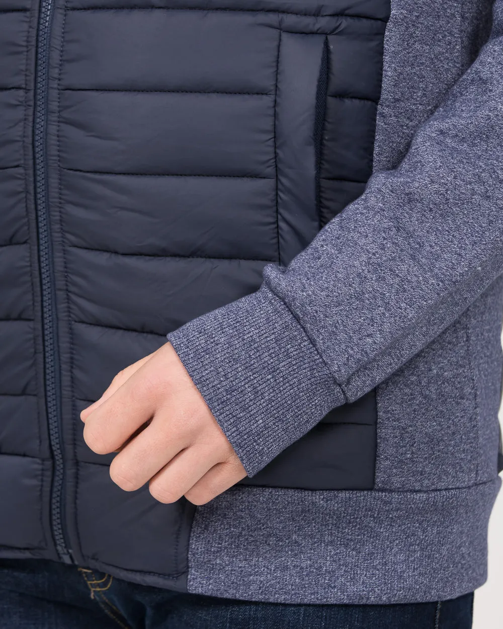 2t Ethan Tall Hybrid Jacket (navy) water defense gear