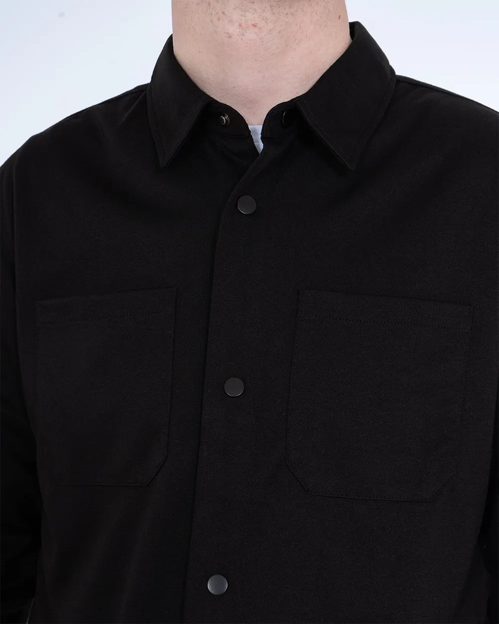 2t Ezra Tall Jersey Shacket (black) Fast Wear