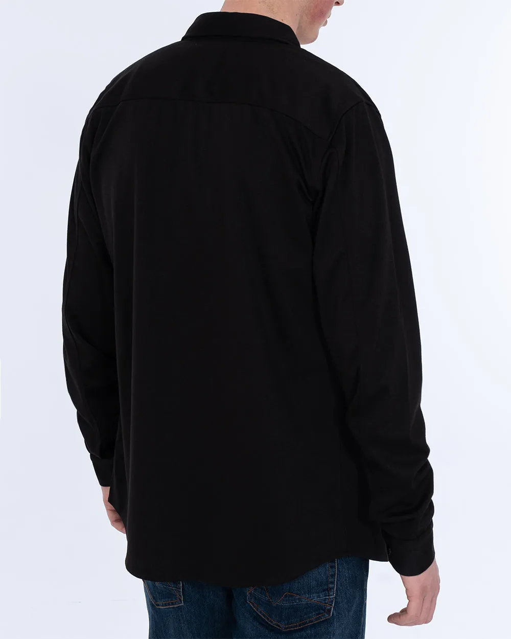 2t Ezra Tall Jersey Shacket (black) Base Layer