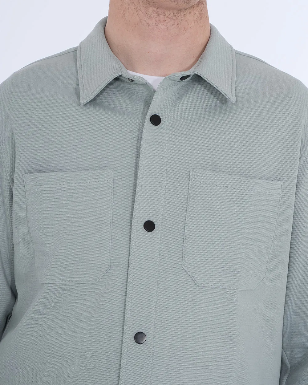 2t Ezra Tall Jersey Shacket (blue) Daily Calm