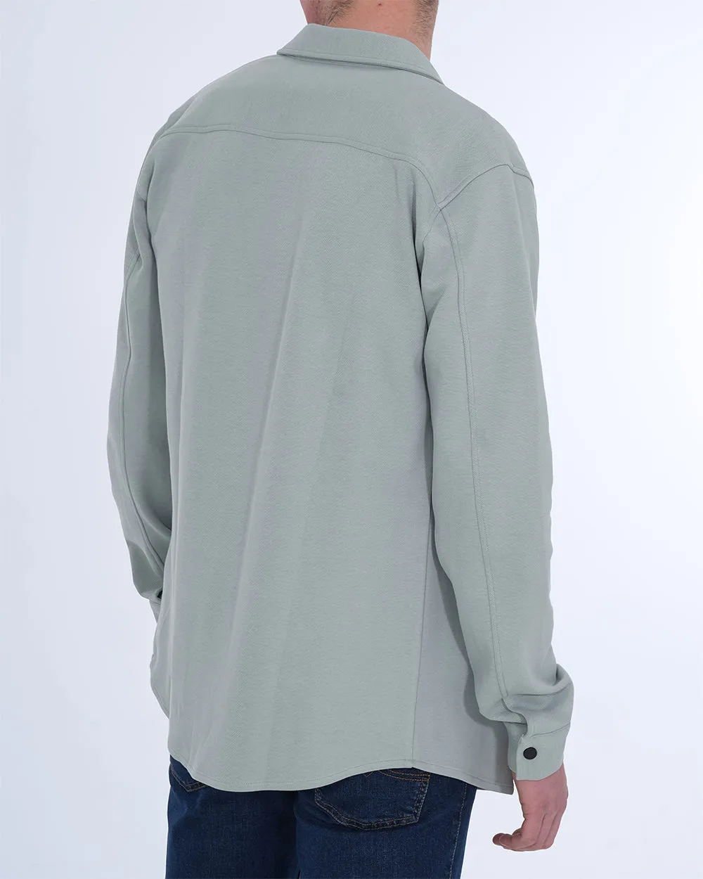 2t Ezra Tall Jersey Shacket (blue) Chill Set