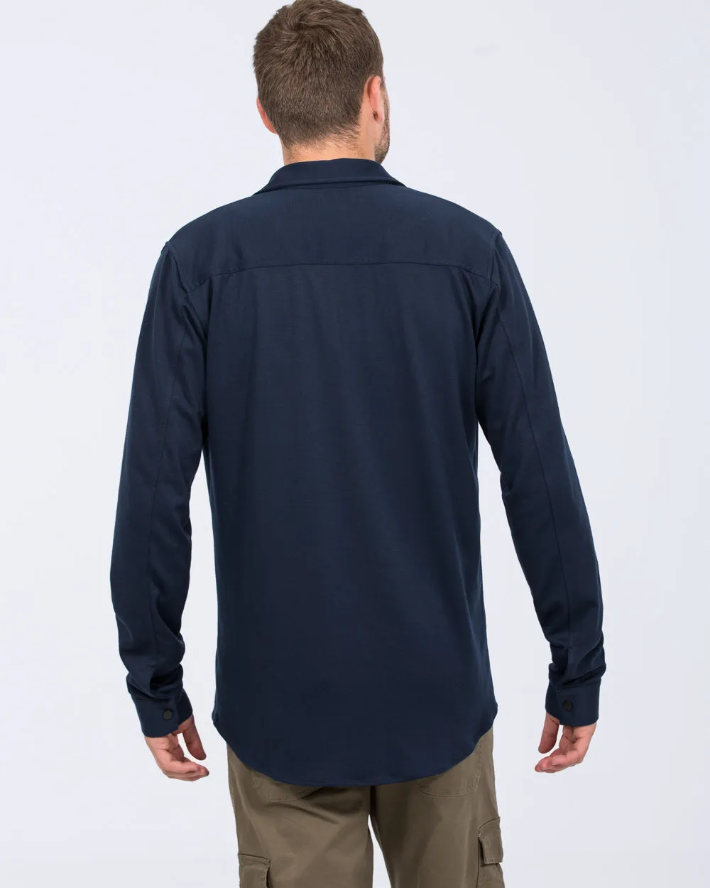 2t Ezra Tall Jersey Shacket (navy) Cloud Soft