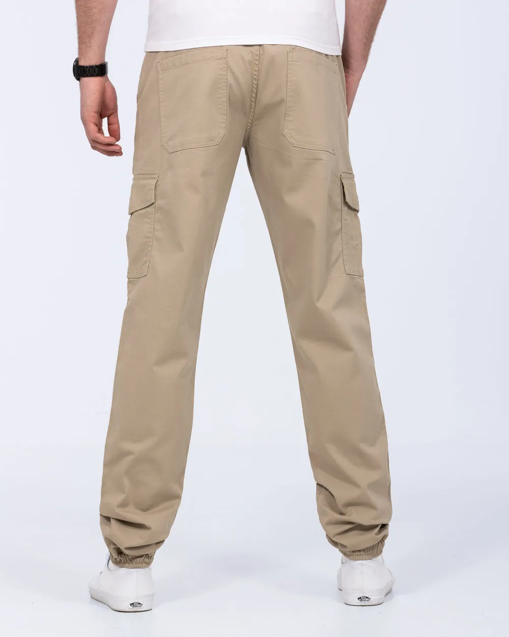 2t Fabio Regular Fit Tall Stretch Cargo Trousers (beige) active pants