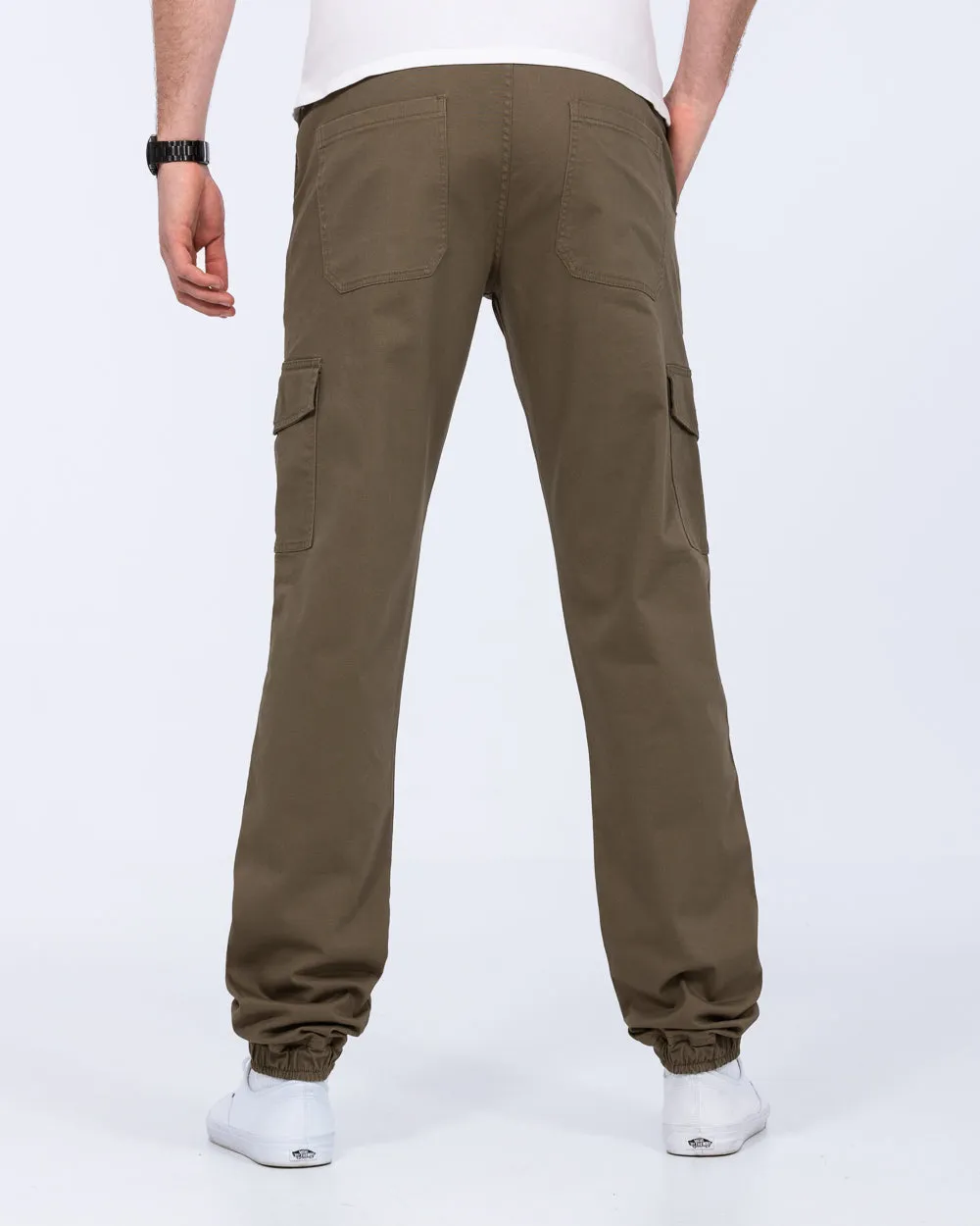 2t Fabio Regular Fit Tall Stretch Cargo Trousers (khaki) zip off legs