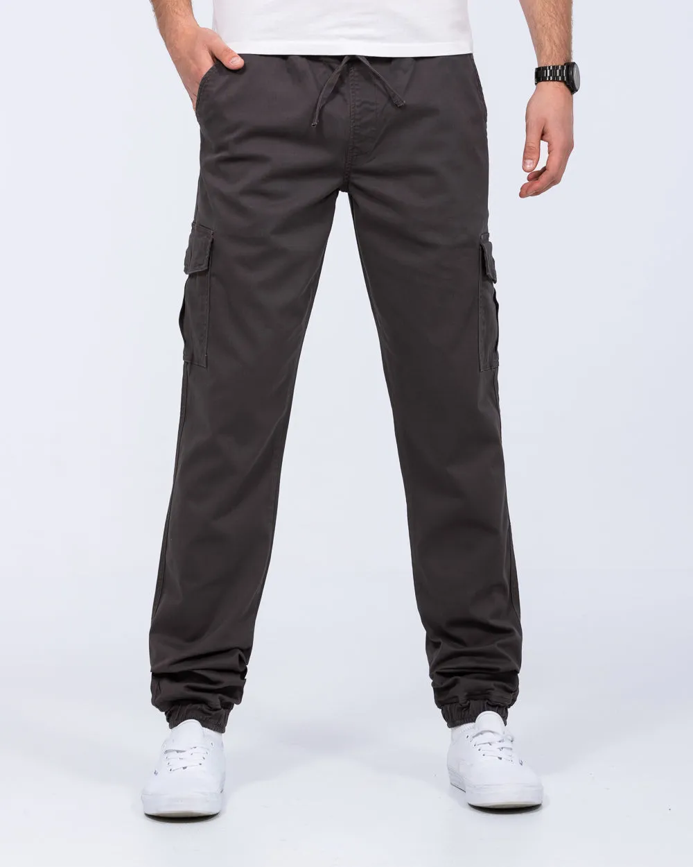 2t Fabio Regular Fit Tall Stretch Cargo Trousers (slate) kids casual