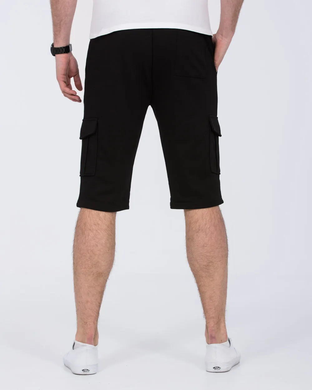 2t Freddy Tall Cargo Sweat Shorts (black) sport design