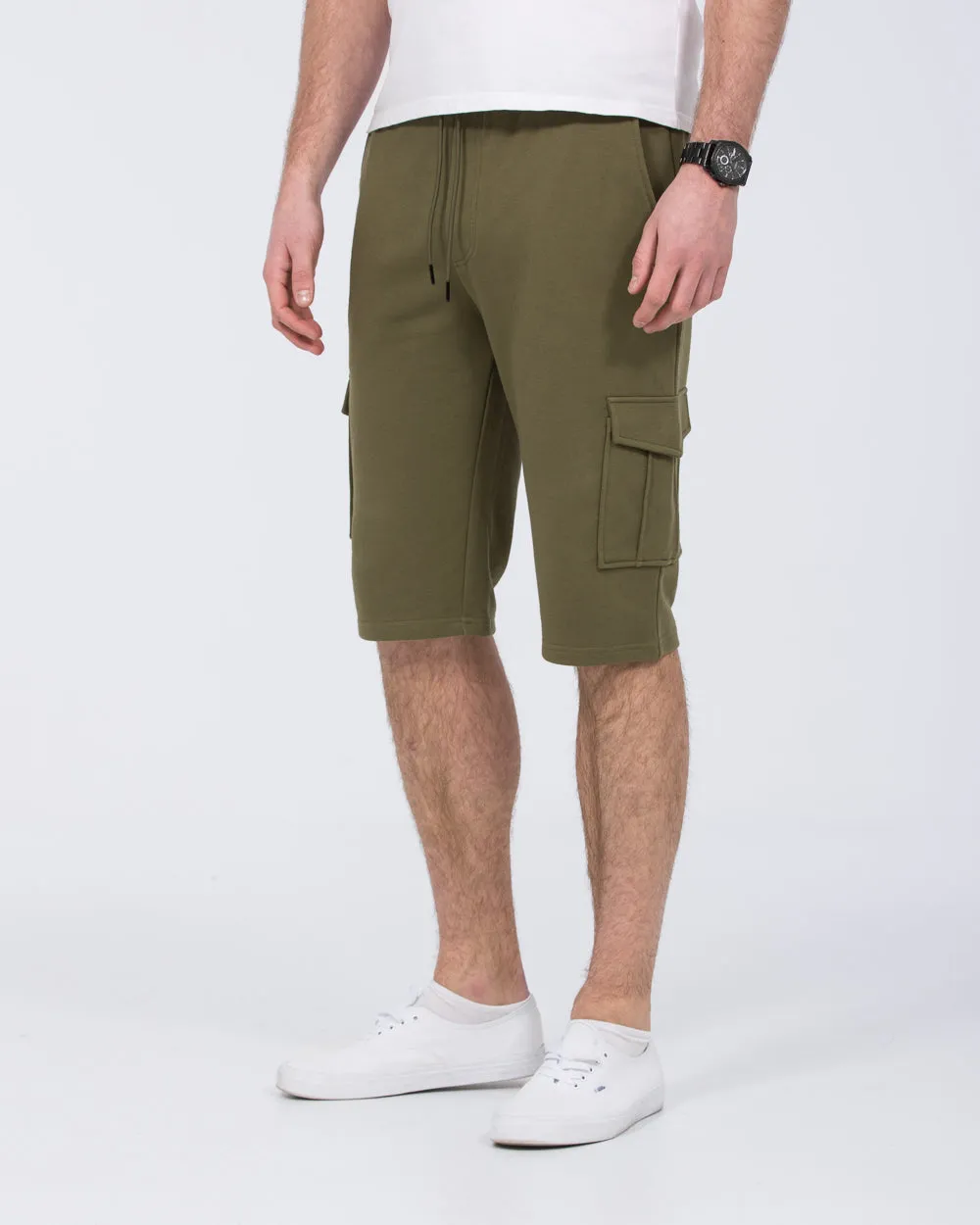 2t Freddy Tall Cargo Sweat Shorts (khaki) trendy element