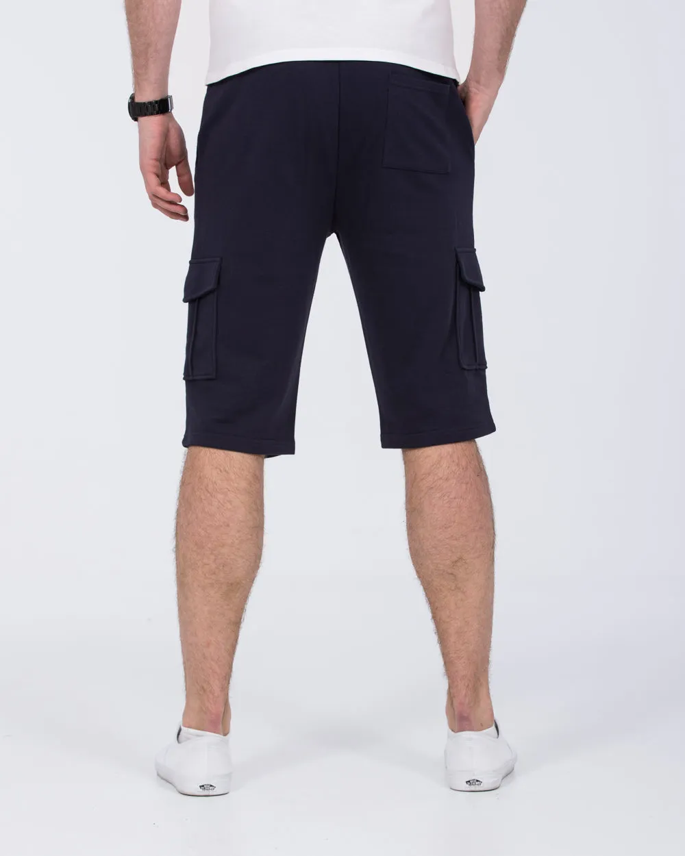 2t Freddy Tall Cargo Sweat Shorts (navy) comfort match