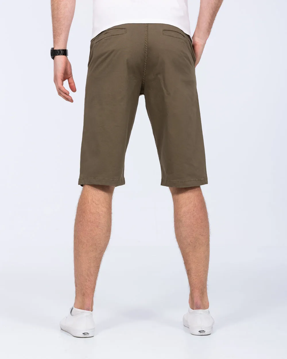 2t Grant Regular Fit Tall Chino Shorts (khaki) casual life