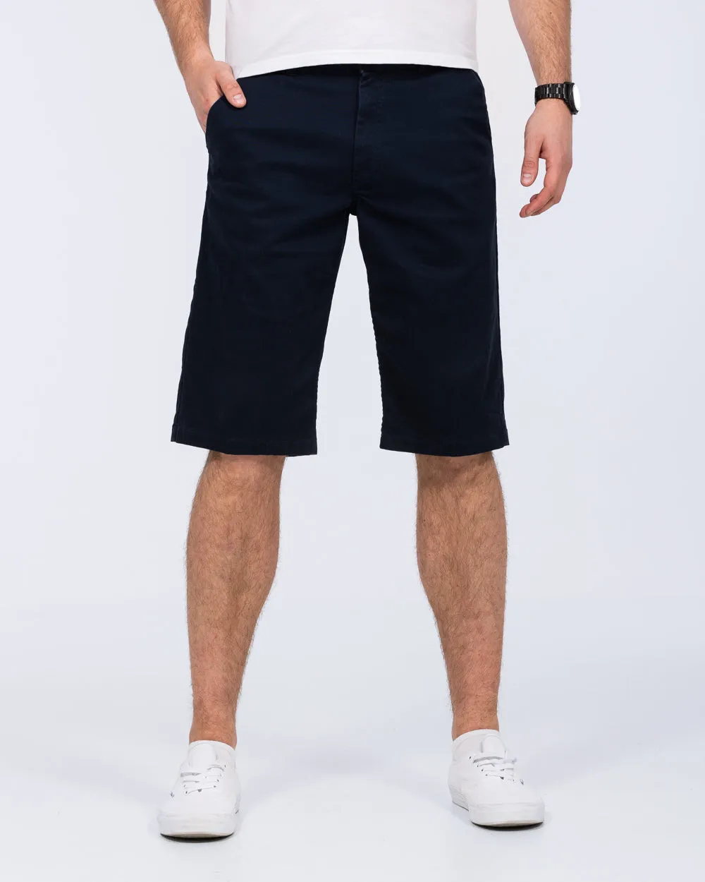 2t Grant Regular Fit Tall Chino Shorts (navy) comfort sport