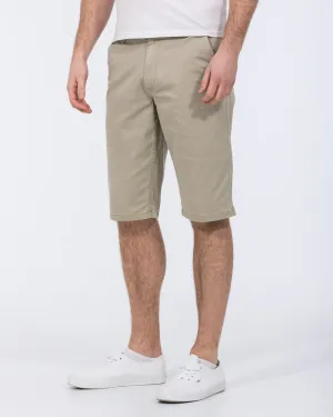 2t Grant Regular Fit Tall Chino Shorts (stone) casual simple