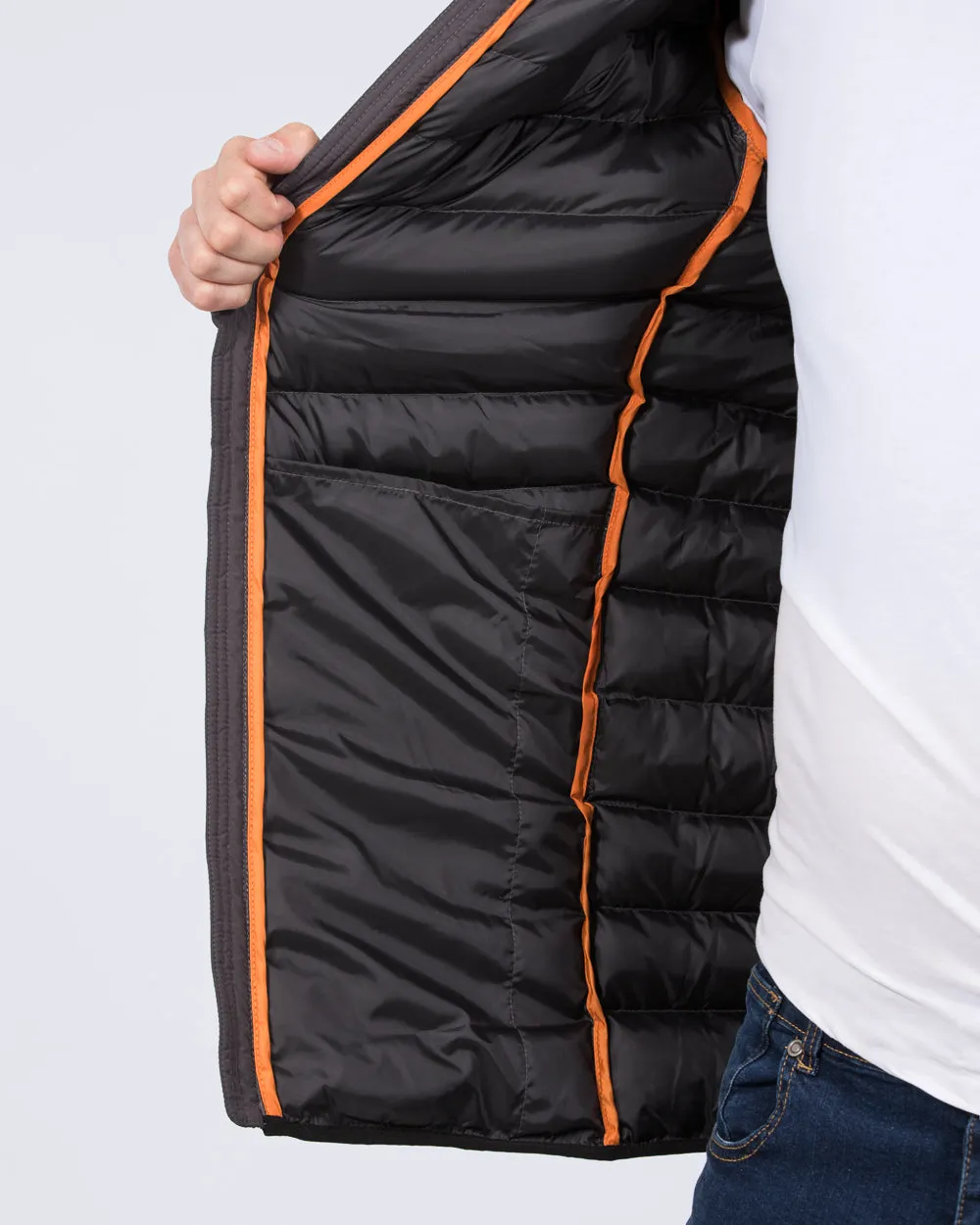2t Grant Tall Puffer Jacket (grey) cityscape protector