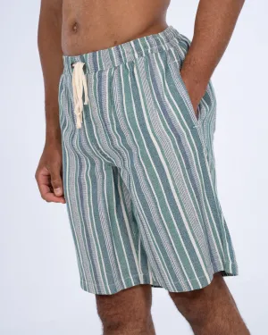 2t Greg Tall Striped Shorts (green) youth energy