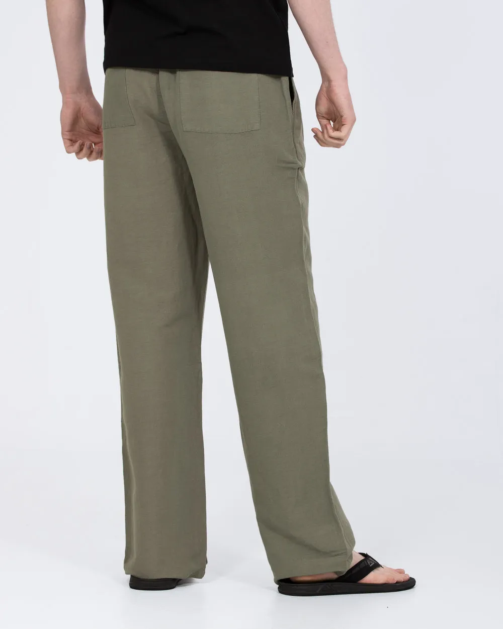 2t Harrison Tall Linen Blend Pull On Trousers (sage) premium fabric
