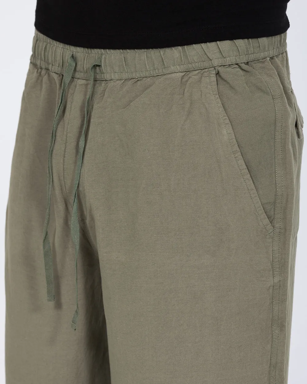 2t Harrison Tall Linen Blend Pull On Trousers (sage) eco dyeing