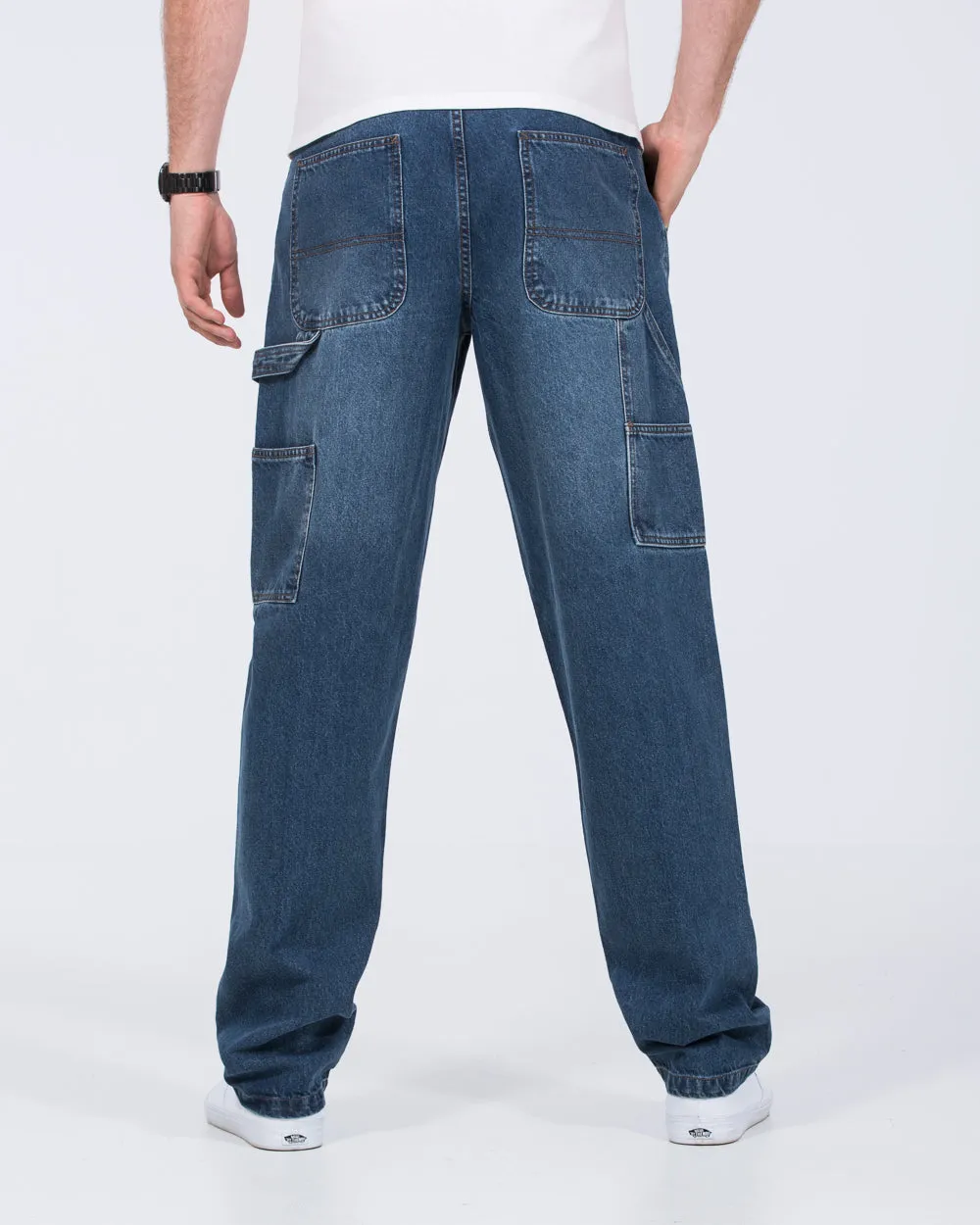 2t Hudson Tall Loose Fit Carpenter Jeans (mid wash) casual sport