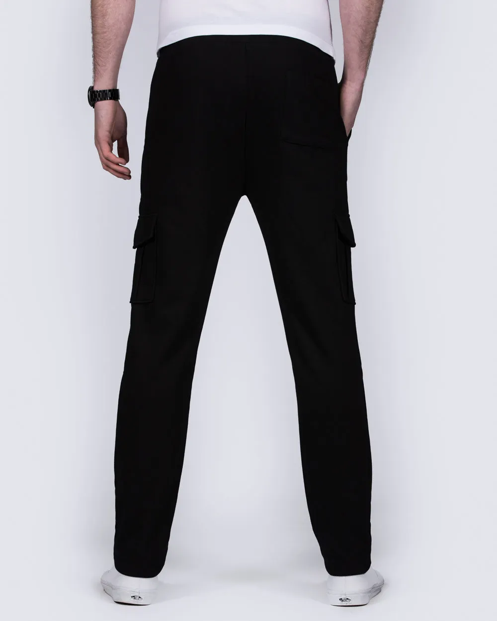 2t Hugo Slim Fit Tall Cargo Joggers (black) light durable