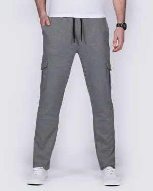 2t Hugo Slim Fit Tall Cargo Joggers (charcoal) elastic leg