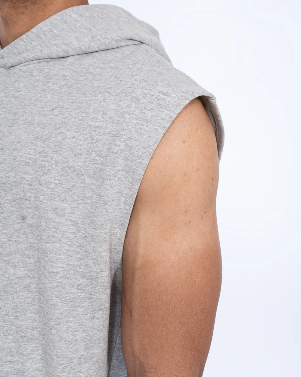 2t Isaac Tall Sleeveless Hoodie (heather grey) daily wrap