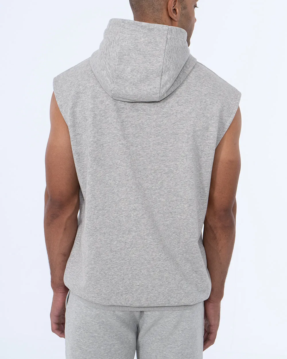 2t Isaac Tall Sleeveless Hoodie (heather grey) winter vibe