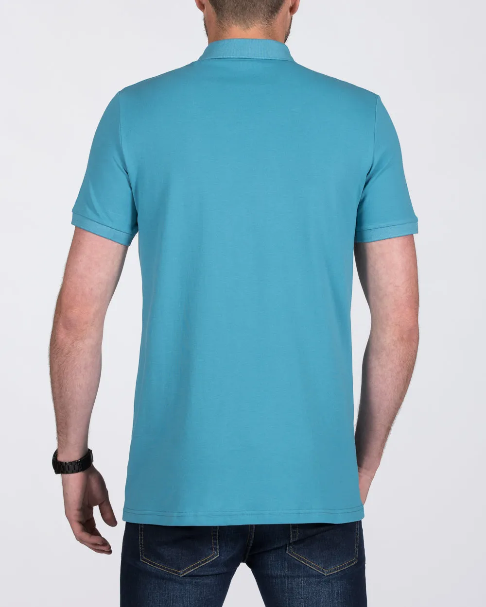 2t Jack Slim Fit Tall Polo Shirt (blue) clean edge