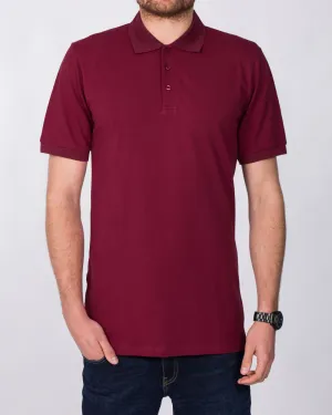 2t Jack Slim Fit Tall Polo Shirt (burgundy) off-day vibe