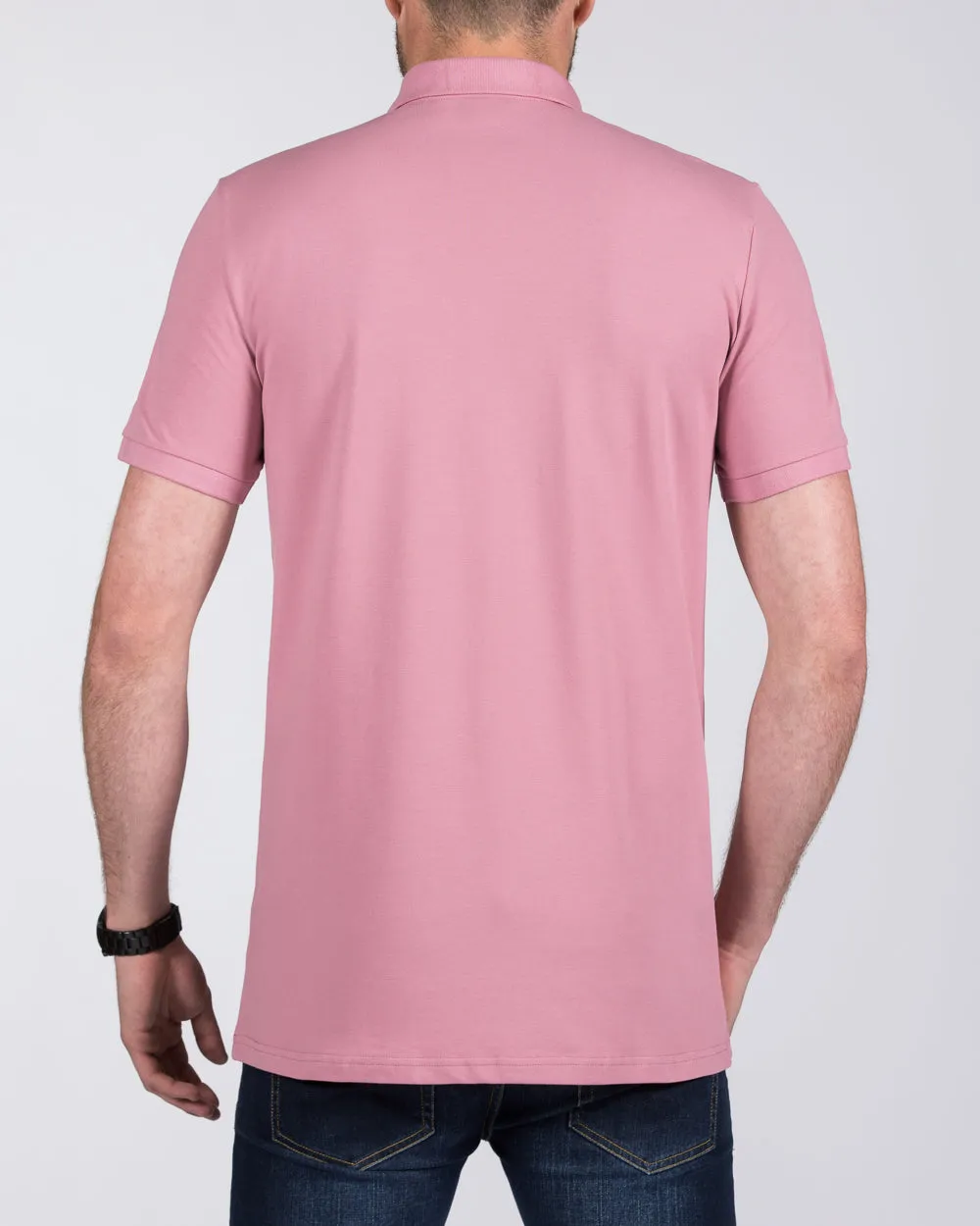 2t Jack Slim Fit Tall Polo Shirt (dusty rose) after work fit
