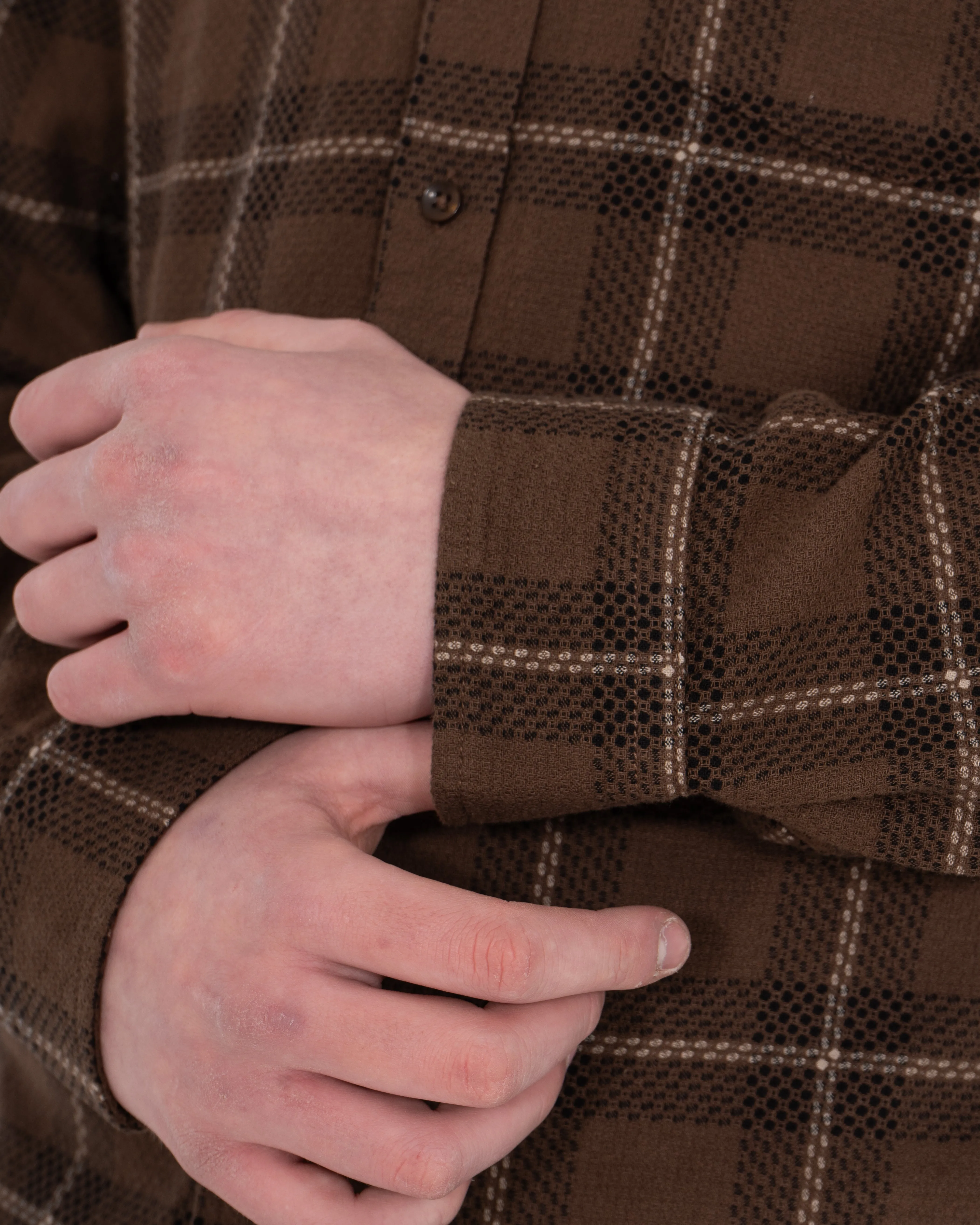 2t Jackson Extra Tall Oxford Shirt (brown check) Style Staple