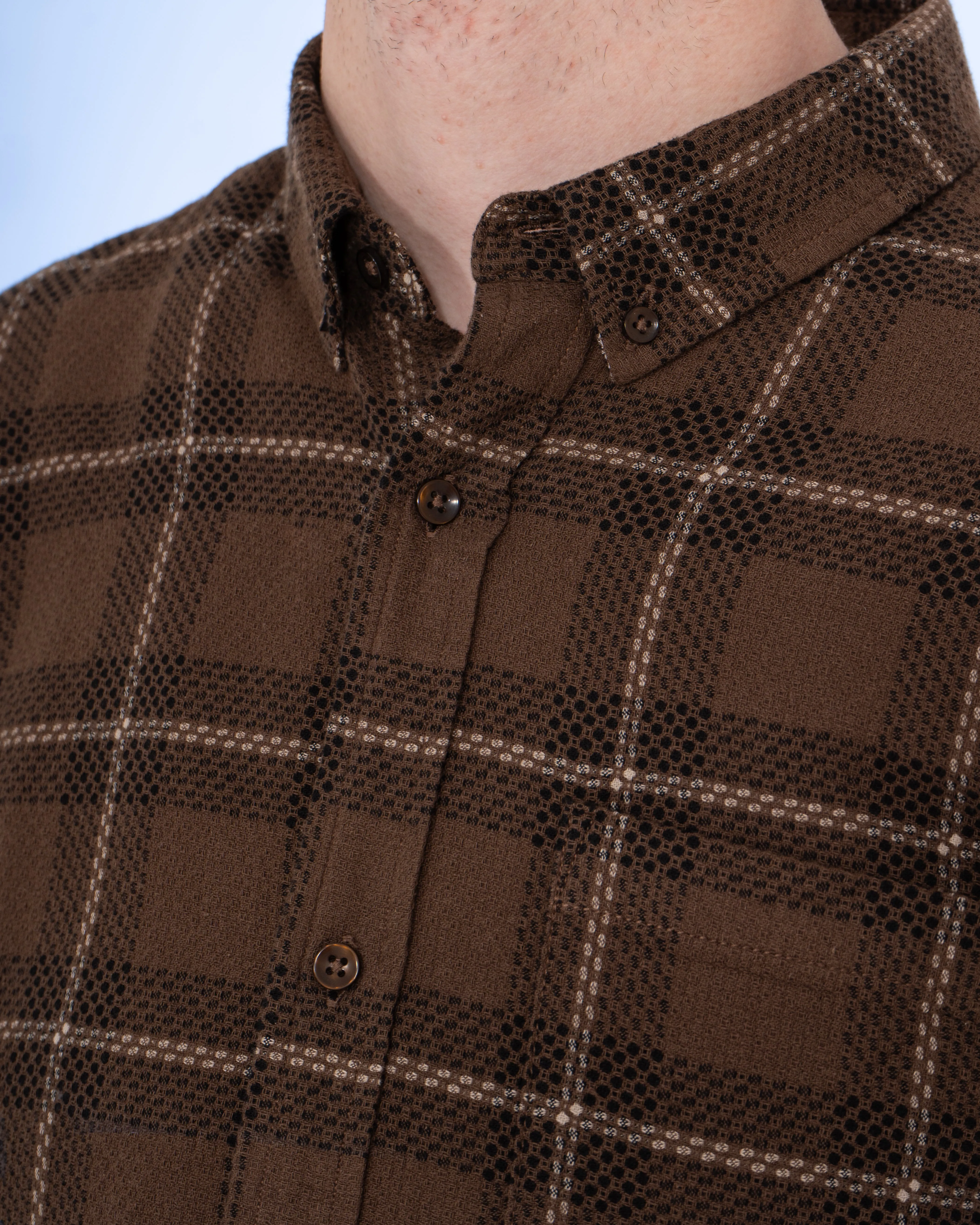 2t Jackson Extra Tall Oxford Shirt (brown check) Move Easy