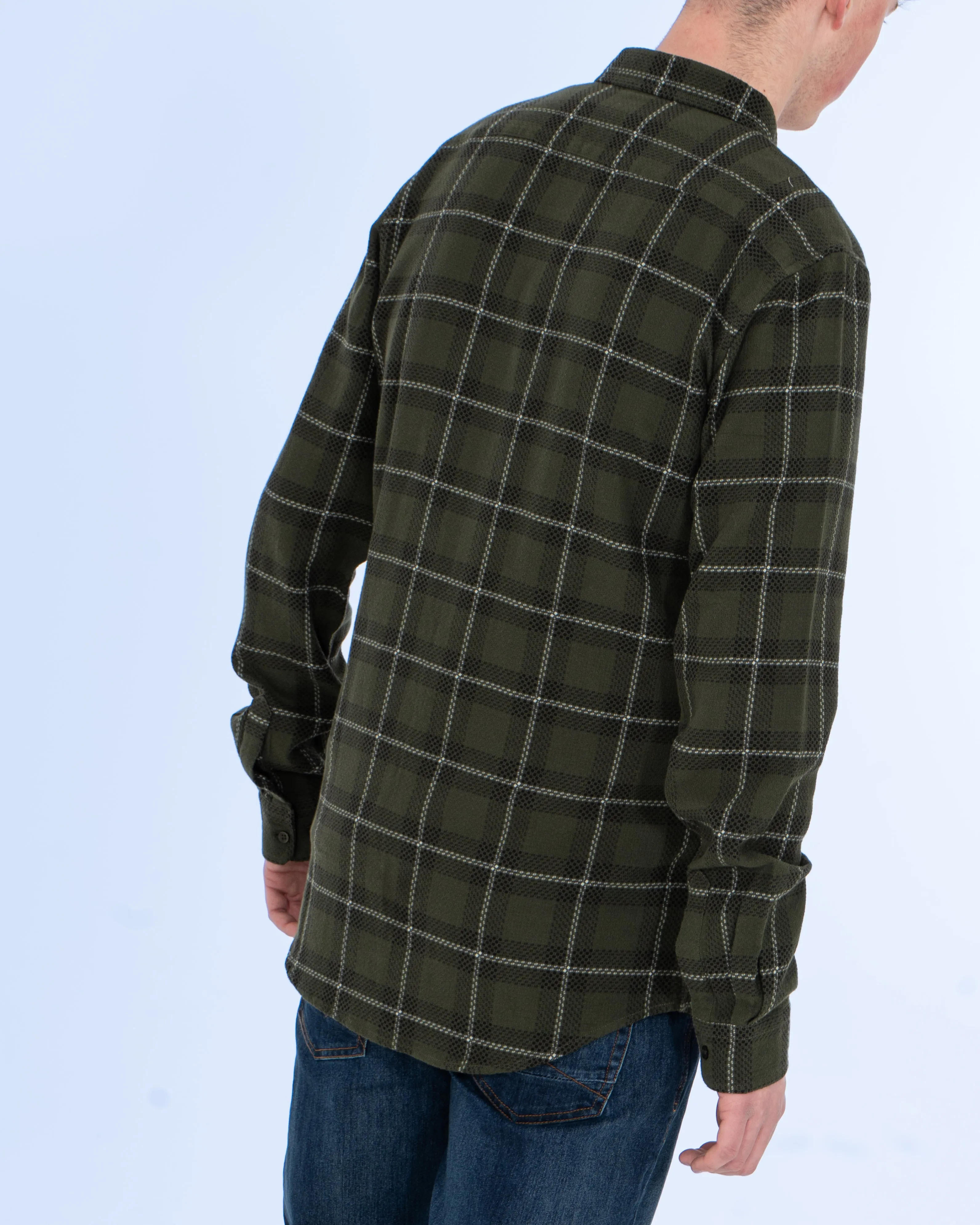 2t Jackson Extra Tall Oxford Shirt (dark green check) Cool Layer