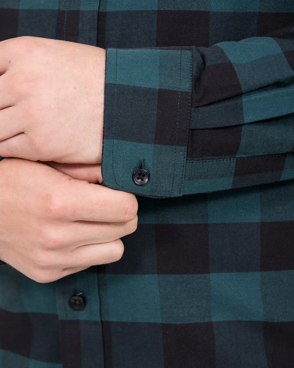 2t Jackson Extra Tall Slim Fit Oxford Shirt (khaki check) Tailored Touch