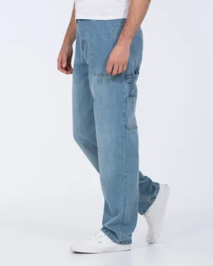 2t Jacob Tall Loose Fit Carpenter Jeans (light wash) simple ease