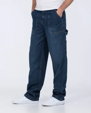 2t Jacob Tall Loose Fit Carpenter Jeans (mid wash) city style