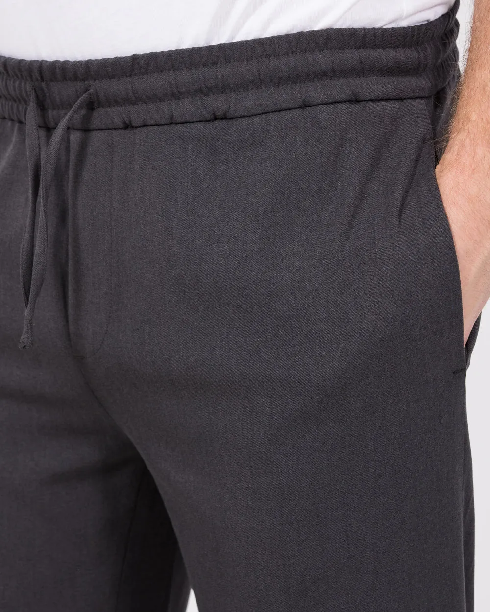 2t Jake Comfort Fit Drawstring Trousers (charcoal) relaxed waist